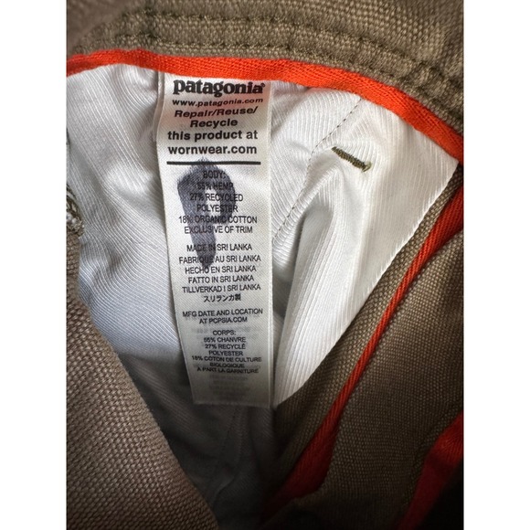 Patagonia Mens Iron Forge Hemp Canvas Cargo 11" Shorts Size 28 Dk Ash 57080 NEW - Picture 5 of 6